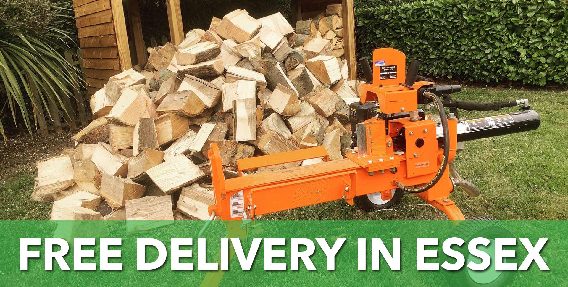 Seasoned log supply and delivery around Essex